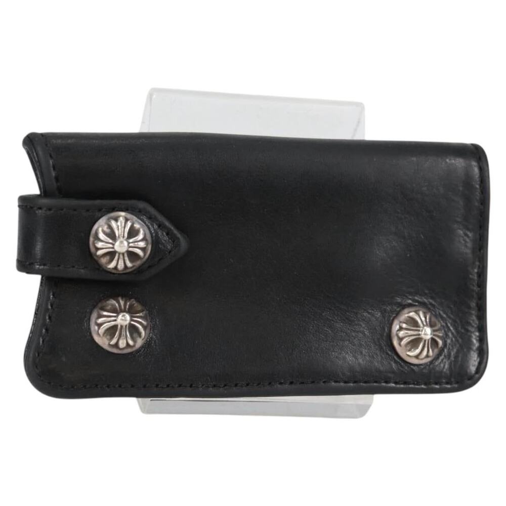 Chrome Hearts Cross Key Case Leather Black
